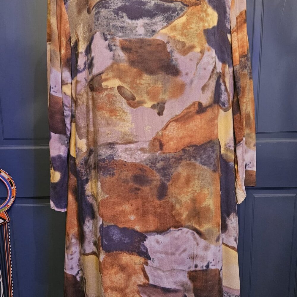 Maeve Anthropologie Eleanora Shift Watercolor Dress